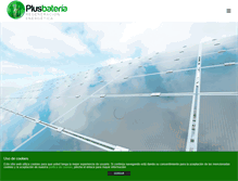 Tablet Screenshot of plusbateria.com
